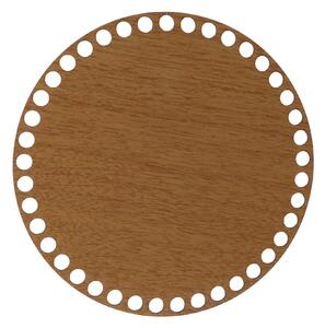 ATMOWOOD Drveno dno/poklopac za košaru - okrugli hrast Odaberite varijantu: 12 cm