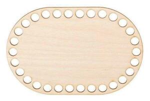 ATMOWOOD Drveno dno/poklopac za košaru - ovalna breza Odaberite varijantu: 15x10 cm