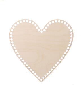 ATMOWOOD Drveno dno/poklopac za košaru - srce od breze Odaberite varijantu: 17x17 cm