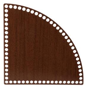 ATMOWOOD Drveno dno/poklopac za košaru - okruglo rezani orah Odaberite varijantu: 15x15 cm