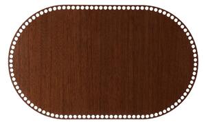 ATMOWOOD Drveno dno/poklopac za košaru - ovalni orah Odaberite varijantu: 15x10 cm