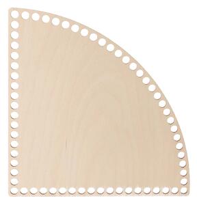 ATMOWOOD Drveno dno/poklopac za košaru - okruglo rezanje breze Odaberite varijantu: 15x15 cm