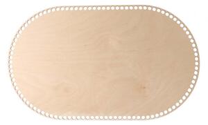 ATMOWOOD Drveno dno/poklopac za košaru - ovalna breza Odaberite varijantu: 32x20 cm