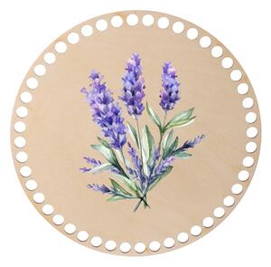 ATMOWOOD Drveni poklopac za košaru - lavanda Odaberite varijantu: 10 cm