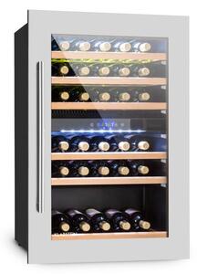 Klarstein Vinsider 35D, ugradbeni hladnjak za vino, 128 litara, 41 boca vina, 2 zone