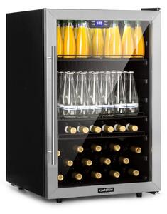 Klarstein Beersafe 5XL, hladnjak, 148 litara, 3 police, panoramska staklena vrata, nehrđajući čelik