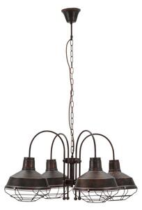 Mauro Ferretti Stropna lampa bronks 4 svjetla cm 80x80x40 (lanac cm 80)