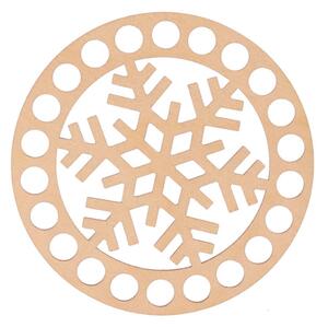 ATMOWOOD Drveni poklopac za košaru - pahuljica Odaberite varijantu: 15 cm