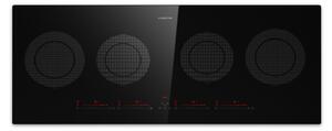Klarstein Masterzone Slim Round, indukcijska ploča za kuhanje, maks. 7200 W, ugradbeni, 4 zone