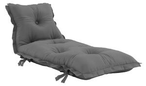 Tamnosivi sklopivi ležaj pogodan za vanjski prostor Karup Design OUT ™ Sit&Sleep