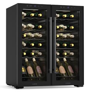 Klarstein Shiraz hladnjak za vino, 2 rashladne zone, LED osvjeljenje, upravljanje dodirom, samostojeći