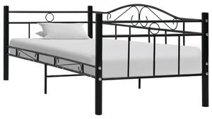 Okvir za dnevni ležaj crni metalni 90 x 200 cm - Crna / N/A