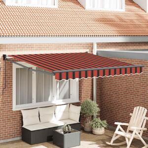 Tenda na uvlačenje narančasto-smeđa 3x2,5 m tkanina i aluminij - Narančasta / 3 x 2.5 m