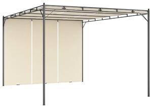 Vrtna sjenica s bočnim zastorom 4 x 3 x 2,25 m krem - Krema / 4 x 3 x 2.25 m
