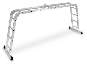 JAKS Zglobne aluminijske ljestve 4 x 4 prečke