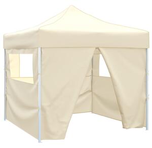 Krem Sklopivi Šator 3 x 3 m s 4 Zida - Krema / N/A