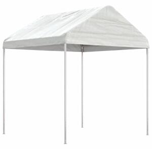 Sjenica s krovom bijela 2,28 x 2,23 x 2,69 m polietilen - Bijela / 2.28 x 2.23 x 2.69 m
