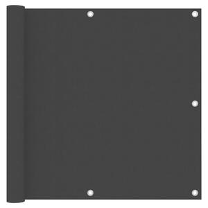 Balkonski zastor crni 90 x 500 cm od tkanine Oxford - Crna / 90 x 500 cm