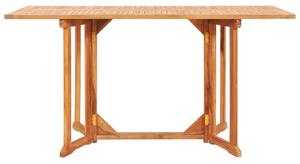 VidaXL Preklopni vrtni stol 150 x 90 x 75 cm od masivne tikovine