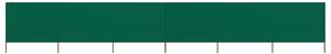 Vjetrobran sa 6 panela od tkanine 800 x 120 cm zeleni - Zelena / 800 x 120 cm