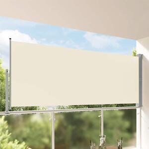 Uvlačiva bočna tenda za terasu 140 x 300 cm krem - Krema / 140 x 300 cm