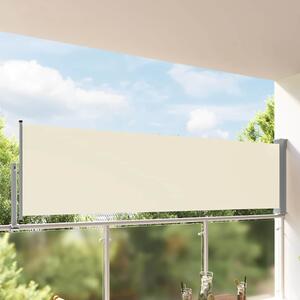 Uvlačiva bočna tenda za terasu 100 x 300 cm krem - Krema / 100 x 300 cm