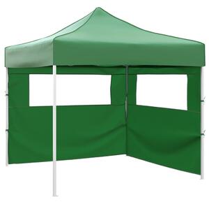 Sklopivi šator s 2 zida 3 x 3 m zeleni - Zelena / N/A