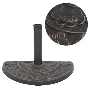Stalak za Suncobran od Smole Poluokrugli Boja Bronce 9 kg - Smeđa / N/A