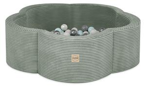 Plush Nest bazen za cvijeće, 95x30, zeleni, Cvjetna zabavna zona, 200 kuglica: biserne, biserne