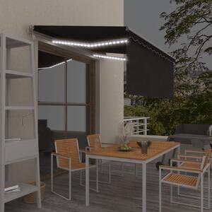 Automatska tenda s roletom i senzorom LED 3 x 2,5 m antracit - Antracitno siva / 3 x 2.5 m