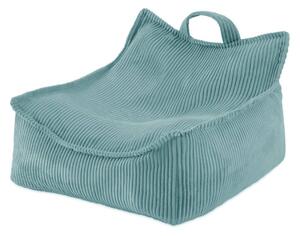 Plush Nest Puffy Square fotelja, 77x67x50, plava