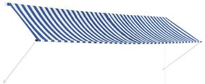 Tenda na uvlačenje 400 x 150 cm plavo-bijela - Plava / 400 x 150 cm