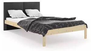 Krevet Galaxy 140×200 s madracem - Prirodno drvo / Grafit