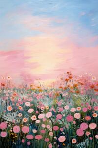 Ilustracija Pink Sunrise, Treechild, (26.7 x 40 cm)