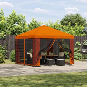 Gazebo 3 x 3 m Narančasta Poliester i čelik 190 gsm - Narančasta / 3 x 3 m