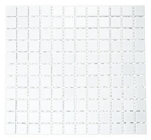 Mozaik pločica (32,6 x 30 cm, Bijele boje, Mat)