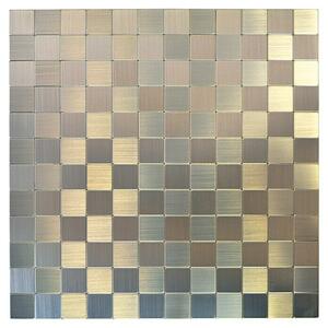 Samoljepljiva mozaik pločica SAM 4MM25 (30,5 x 30,5 cm, Metal, Srebrne boje)