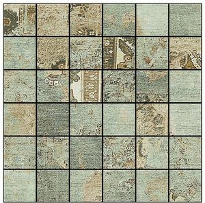 Mozaik pločica (29,75 x 29,75 cm, Smeđa-zelena-bež, Mat)