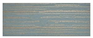 Zidna pločica Goldstone Teal Lines (35 x 90 cm, Plavo-zlatne boje)