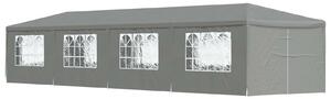 Šator za zabave 1200 x 300 x 255 cm Svjetlosiva PE i čelik - Siva / 1200 x 300 x 255 cm