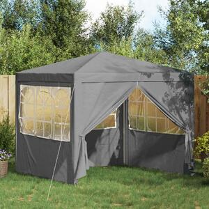 Šator za zabave Svijetlo siva 250 x 250 x 240 cm PE i čelik - Siva / 250 x 250 x 240 cm