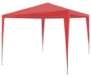 Šator za zabave Crvena 300 x 300 x 255 cm PE i čelik - Crvena / 300 x 300 x 255 cm