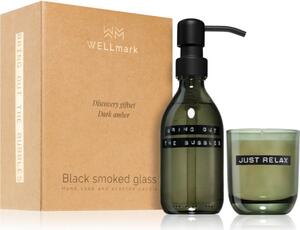Wellmark Black Smoked Glass poklon set za žene
