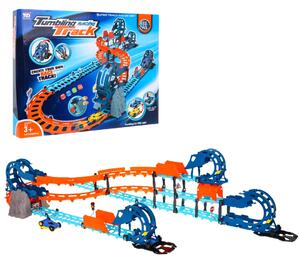 Trkaća staza s tunelom + dvostrani auto 80 dijelova