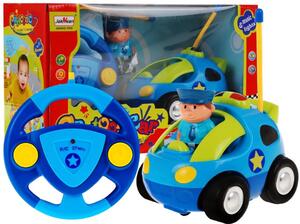 Policijski automobil na daljinsko 3+ volan i figura
