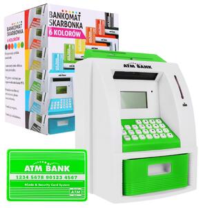 Bankomat-kasica za djecu 3+ zeleni s karticom i PIN-om