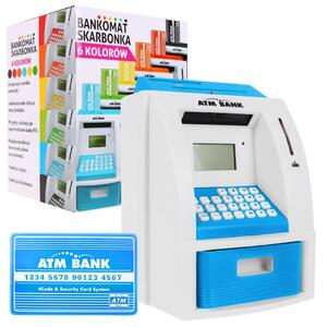 Bankomat-kasica za djecu 3+ plavi s karticom i PIN-om