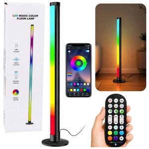 RGB LED kutna podna lampa s aplikacijom, 90 cm