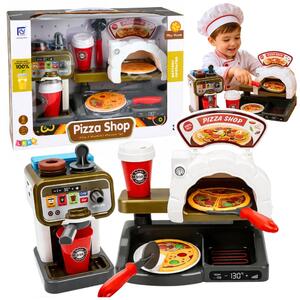 Dječji set pizzerije s pećnicom i aparatom za kavu