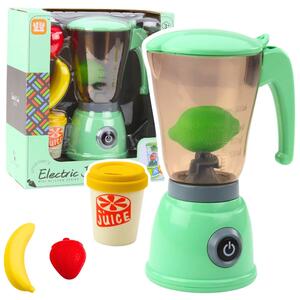 Električni blender za djecu s voćem i čašom, zeleni